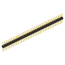 Pin header, 36 pole, pitch 2.54 mm, straight, black, SL 1 053 36 G