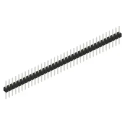 Pin header, 36 pole, pitch 2.54 mm, straight, black, SL 1 053 36 Z