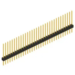Pin header, 32 pole, pitch 2.54 mm, straight, black, SL 1 154 32 G
