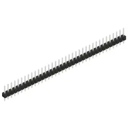 Pin header, 36 pole, pitch 2.54 mm, straight, black, SL 11 112 36 Z