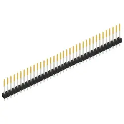 Pin header, 36 pole, pitch 2.54 mm, straight, black, SL 11 164 36 S