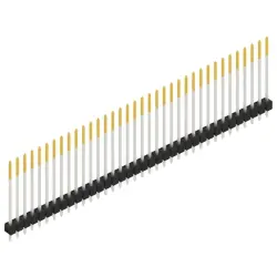 Pin header, 36 pole, pitch 2.54 mm, straight, black, SL 11 265 36 S
