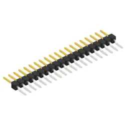Pin header, 20 pole, pitch 2.54 mm, straight, black, SL 12 SMD 058 20 S