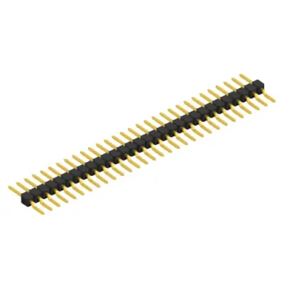 Pin header, 30 pole, pitch 2.54 mm, straight, black, SL 12 SMD 058 30 G - 1