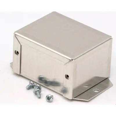 Aluminum enclosure, (L x W x H) 69 x 56 x 41 mm, natural, IP32, 1411FBBU - 1