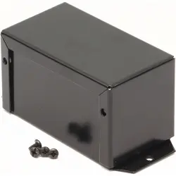Aluminum enclosure, (L x W x H) 102 x 56 x 56 mm, black (RAL 9005), IP32, 1411FBHBK