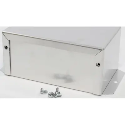 Aluminum enclosure, (L x W x H) 127 x 76 x 56 mm, natural, IP32, 1411FBNU - 1