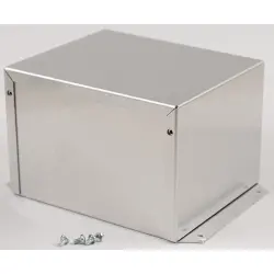 Aluminum enclosure, (L x W x H) 152 x 127 x 102 mm, natural, IP32, 1411FBPU