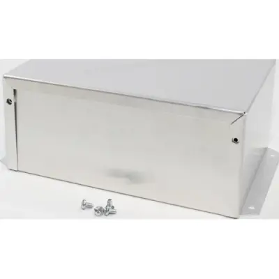 Aluminum enclosure, (L x W x H) 178 x 127 x 76 mm, natural, IP32, 1411FBQU - 1