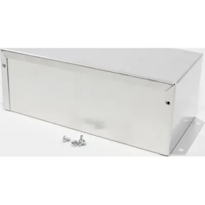 Aluminum enclosure, (L x W x H) 203 x 102 x 76 mm, natural, IP32, 1411FBSU - 1