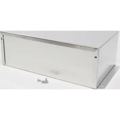 Aluminum enclosure, (L x W x H) 254 x 152 x 89 mm, natural, IP32, 1411FBUU - 1