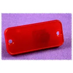 Aperture, PC, (L x W x H) 57.12 x 26.14 x 8.99 mm, red, for series 1455C, 1455CPLTRD-10