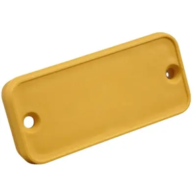 Aperture, ABS, (L x W x H) 81.13 x 30.12 x 8.99 mm, yellow, for series 1455J, 1455JPLY-10 - 1
