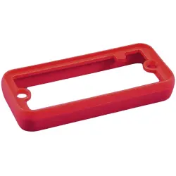 Aperture, ABS, (L x W x H) 81.13 x 46.13 x 8.99 mm, red, for series 1455K, 1455KPLRED