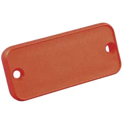 Aperture, ABS, (L x W x H) 106.12 x 56.13 x 8.99 mm, red, for series 1455N, 1455NPLRED