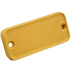 Aperture, ABS, (L x W x H) 106.12 x 56.13 x 8.99 mm, yellow, for series 1455N, 1455NPLY