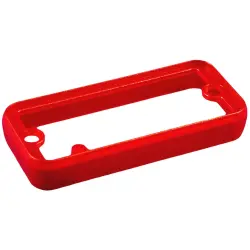 Aperture, PC, (L x W x H) 129.01 x 55.12 x 10.49 mm, red, for series 1455Q, 1455QPLTRD