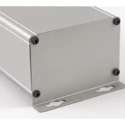 Aluminum enclosure, (L x W x H) 165 x 89 x 56 mm, natural, 1455ZT1601