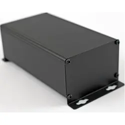 Aluminum enclosure, (L x W x H) 160 x 89 x 56 mm, black (RAL 9005), IP54, 1455ZT1601BK