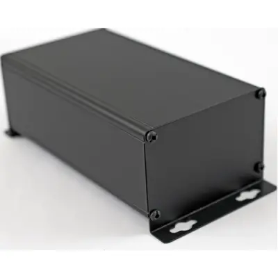 Aluminum enclosure, (L x W x H) 160 x 89 x 56 mm, black (RAL 9005), IP54, 1455ZT1601BK - 1