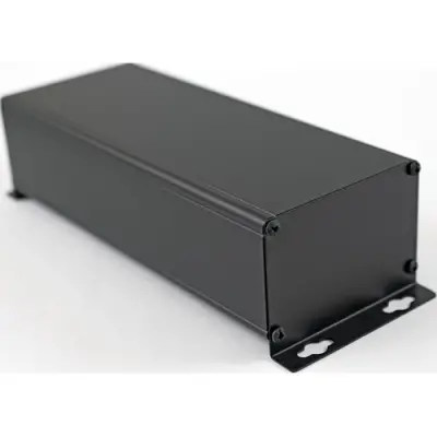 Aluminum enclosure, (L x W x H) 220 x 89 x 56 mm, black (RAL 9005), IP54, 1455ZT2201BK - 1