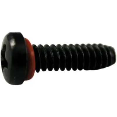 Screw, steel, (L) 12 mm, black, 1457MS100 - 1