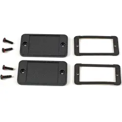 End plate, aluminum, (L x W) 62 x 33.93 mm, black, for series 1457, 1457CWP