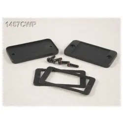 End plate, aluminum, (L x W) 62 x 33.93 mm, black, for series 1457, 1457CWP-10