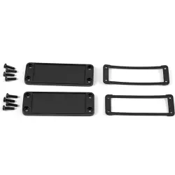 End plate, aluminum, (L x W) 62 x 33.93 mm, black, for series 1457, 1457JWP