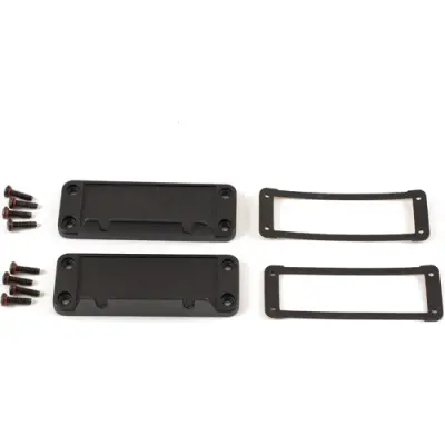 End plate, aluminum, black, for series 1457, 1457JWPF - 1
