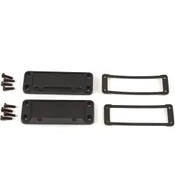 End plate, aluminum, black, for series 1457, 1457JWPF