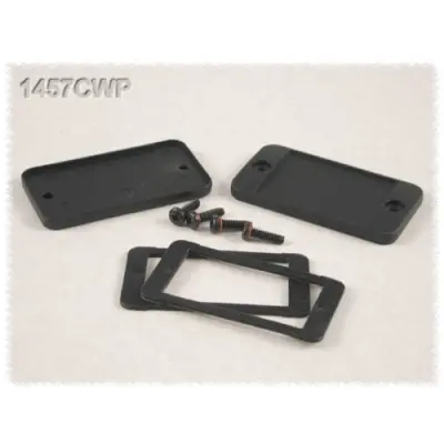 End plate, aluminum, black, for series 1457, 1457JWPF-10 - 1