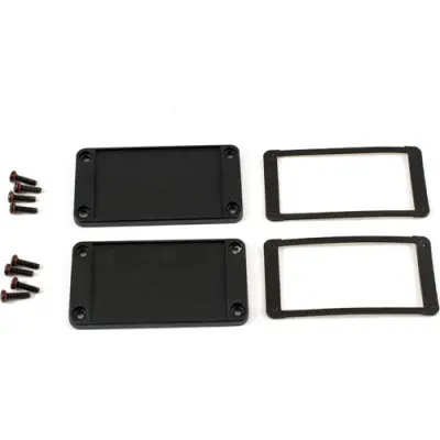 End plate, aluminum, black, for series 1457, 1457KWP - 1