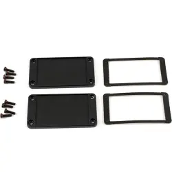 End plate, aluminum, black, for series 1457, 1457KWP