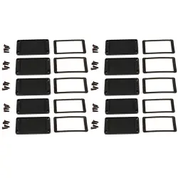 End plate, aluminum, (L x W) 87 x 47.12 mm, black, for series 1457, 1457KWP-10