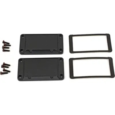 End plate, aluminum, black, for series 1457, 1457KWPF - 1