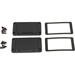 End plate, aluminum, black, for series 1457, 1457KWPF