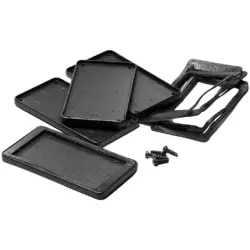 End plate, aluminum, (L x W) 108 x 58.61 mm, black, for series 1457, 1457NWP-10