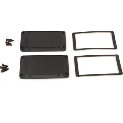 End plate, aluminum, (L x W) 108 x 58.61 mm, black, for series 1457, 1457NWPF - 1
