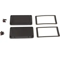 End plate, aluminum, (L x W) 108 x 58.61 mm, black, for series 1457, 1457NWPF