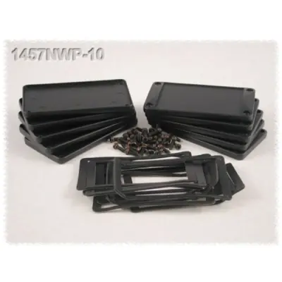 End plate, aluminum, (L x W) 108 x 58.61 mm, black, for series 1457, 1457NWPF-10 - 1