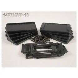 End plate, aluminum, (L x W) 108 x 58.61 mm, black, for series 1457, 1457NWPF-10