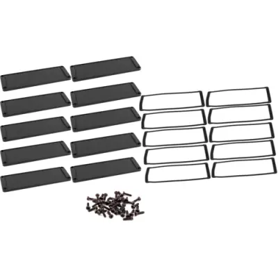 End plate, aluminum, (L x W) 108 x 58.61 mm, black, for series 1457, 1457TWP-10 - 1