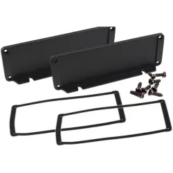 End plate, aluminum, (L x W) 108 x 58.61 mm, black, for series 1457, 1457TWPF