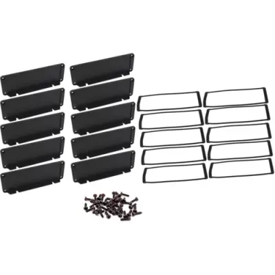 End plate, aluminum, (L x W) 108 x 58.61 mm, black, for series 1457, 1457TWPF-10 - 1