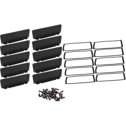 End plate, aluminum, (L x W) 108 x 58.61 mm, black, for series 1457, 1457TWPF-10