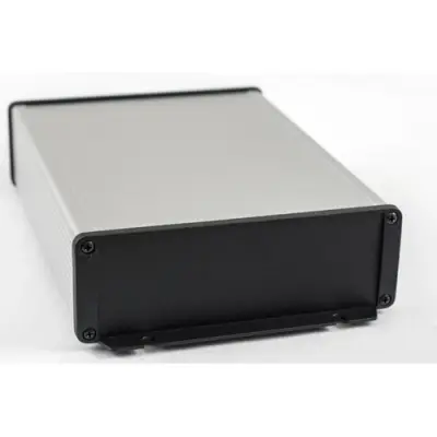 EMI/RFI end plate, aluminum, (L x W) 62 x 33.93 mm, black, for series 1457, 1457JEP-10 - 1