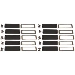 EMI/RFI end plate, aluminum, (L x W) 86.89 x 47 mm, black, for series 1457, 1457LEP-10