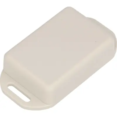 ABS miniature enclosure, (L x W x H) 50 x 35 x 15 mm, light gray (RAL 7035), IP54, 1551FFLGY - 1