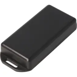 ABS miniature enclosure, (L x W x H) 80 x 40 x 15 mm, black (RAL 9005), IP54, 1551LFLBK